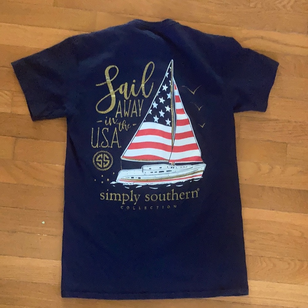 Simply Southern “Sail Away in the USA” t-shirt